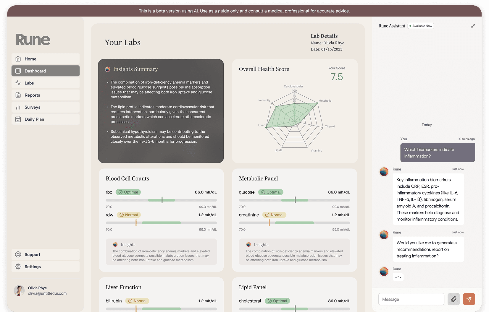 Rune Dashboard